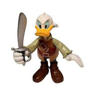 Disney DONALD DUCK Will Turner Pirates of the Caribbean Figure‎ Rare With Sword